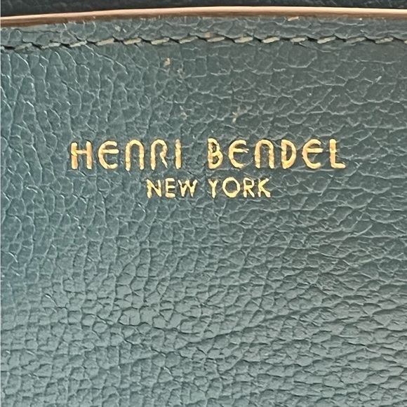 Henri Bendel Carlyle Micro Mini Satchel blue Pebbled Leather Crossbody Bag - Picture 10 of 16